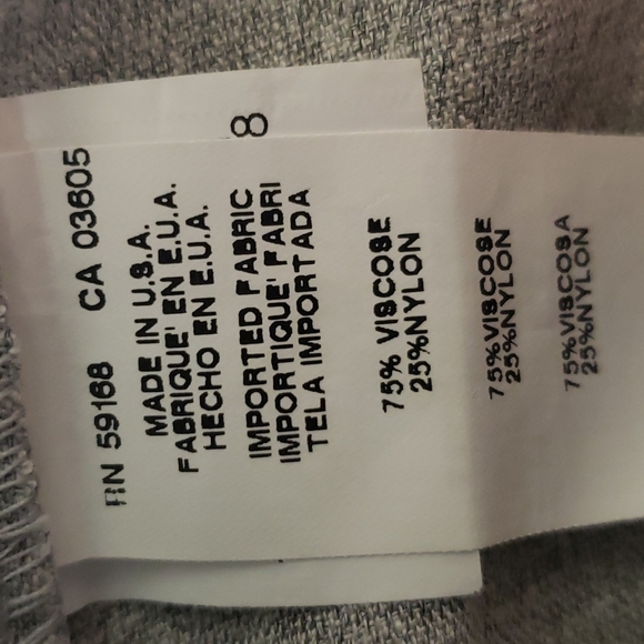 Karen Kane Cropped Pants Size M Lightweight Gray Elastic Waist High Rise Pockets - Picture 8 of 10